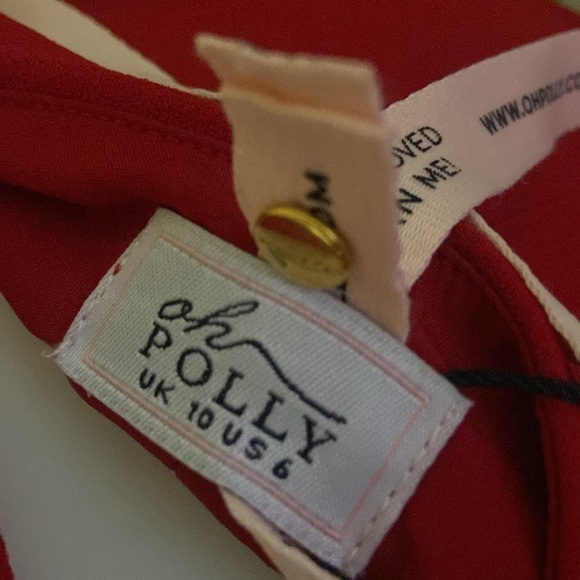 OH POLLY SERENA Embellished Heart Cup Detail Evening Gown Fire Red (US 6 UK 10) - Picture 13 of 13